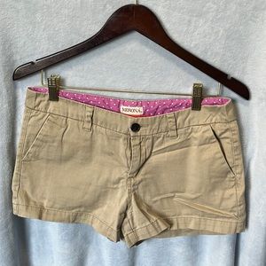Merona khaki shorts. Size 6